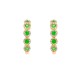 ARETES DE ORO AMARILLO CON DIAMANTE Y SAVORITE 10540W-TV4YT - Envío Gratuito