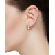 ARETES DE ORO AMARILLO CON DIAMANTES Y PIEDRAS SEMIPRECIOSAS FY00236E-5Y-DPQ - Envío Gratuito