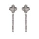 ARETES DE ORO BLANCO CON DIAMANTES 12047W-WD4WV - Envío Gratuito