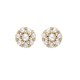 ARETES DE ORO AMARILLO CON DIAMANTES Y PERLA 13594W-WP4YT - Envío Gratuito