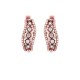 ARETES DE ORO ROSA CON DIAMANTE BLANCO Y DIAMANTE CAFÉ 15440W-BD4RV - Envío Gratuito