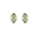 ARETES DE ORO BLANCO CON DIAMANTES Y TOPACIO LIMÓN SP054L-E - Envío Gratuito