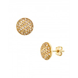 ARETES DE ORO AMARILLO CON DIAMANTES B1291-E