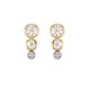 ARETES DE ORO AMARILLO CON DIAMANTES 17319WWD4YV - Envío Gratuito