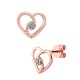 ARETES DE ORO ROSA CON DIAMANTES 17291WWD4RV - Envío Gratuito