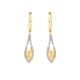 ARETES DE ORO AMARILLO CON DIAMANTES 12669W-WD4YT - Envío Gratuito