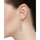 ARETES DE ORO AMARILLO CON DIAMANTES 12669W-WD4YT - Envío Gratuito