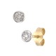 ARETES DE ORO BLANCO CON BRILLANTES E27A0123 - Envío Gratuito