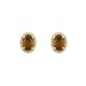 ARETES DE ORO AMARILLO CON DIAMANTES Y SMOKY B1588S-E - Envío Gratuito