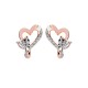 ARETES DE ORO ROSA CON DIAMANTES 17285WWD4RV - Envío Gratuito