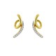 ARETES DE ORO AMARILLO CON DIAMANTES 14746W-WD4YV - Envío Gratuito