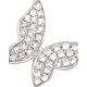 DIJE DE MARIPOSA EN ORO BLANCO CON DIAMANTES 10357S-WD4WT - Envío Gratuito