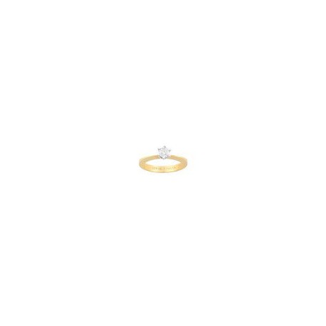 ANILLO SOLITARIO DE ORO AMARILLO Y BLANCO 551BIC-40 - Envío Gratuito