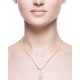 DIJE DE ANGEL EN ORO BLANCO Y AMARILLO CON ZIRCONIAS ART3564-24 - Envío Gratuito