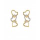 ARETES DE CORAZÓN EN ORO AMARILLO CON DIAMANTES 12498W-WD4YT - Envío Gratuito