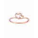 ANILLO DE CORAZÓN EN ORO ROSA CON DIAMANTES 10926Q-WD4RT - Envío Gratuito