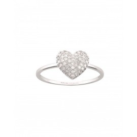 ANILLO DE CORAZÓN EN ORO BLANCO CON BRILLANTES RG03732W