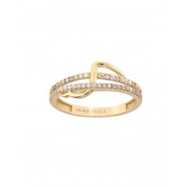 ANILLO DE ORO AMARILLO CON ZIRCONIAS HRY00185-Y - Envío Gratuito