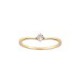 ANILLO SOLITARIO DE ORO AMARILLO Y BLANCO 12898R-WD4YV - Envío Gratuito