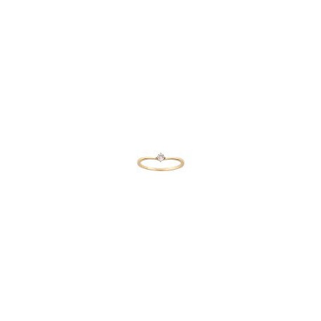 ANILLO SOLITARIO DE ORO AMARILLO Y BLANCO 12898R-WD4YV - Envío Gratuito