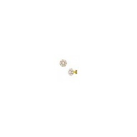 ARETES DE ORO AMARILLO CON DIAMANTES Y PERLA 13594W-WP4YT - Envío Gratuito