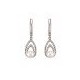 ARETES DE ORO BLANCO CON DIAMANTES Y PERLA 13355W-WPWT - Envío Gratuito