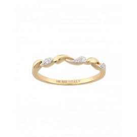 ANILLO DE ORO AMARILLO CON DIAMANTES KC02358R-5Y-D00 - Envío Gratuito