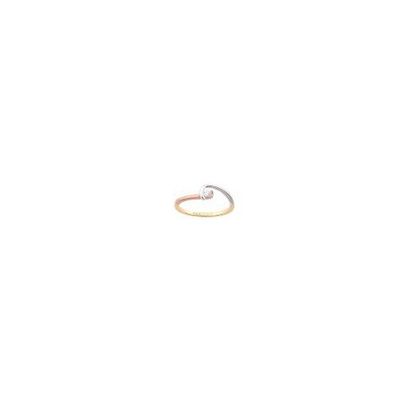 ANILLO SOLITARIO DE ORO FLORENTINO B1302 - Envío Gratuito