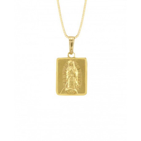 MEDALLA IMAGEN VIRGEN DE GUADALUPE EN ORO AMARILLO ME14-YCU2VG - Envío Gratuito