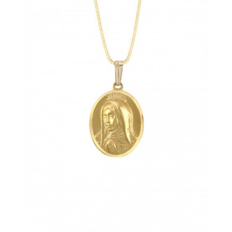 MEDALLA IMAGEN VIRGEN DE GUALUPE BUSTO EN ORO AMARILLO ME14-YOV3GB - Envío Gratuito