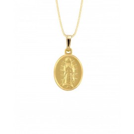 MEDALLA IMAGEN VIRGEN DE GUADALUPE EN ORO AMARILLO ME14-YOV3VG