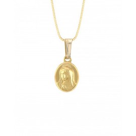 MEDALLA IMAGEN VIRGEN DE GUADALUPE BUSTO EN ORO AMARILLO ME14-YOV0GB