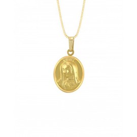 MEDALLA IMAGEN VIRGEN DE GUADALUPE BUSTO EN ORO AMARILLO ME14-YOV2GB - Envío Gratuito