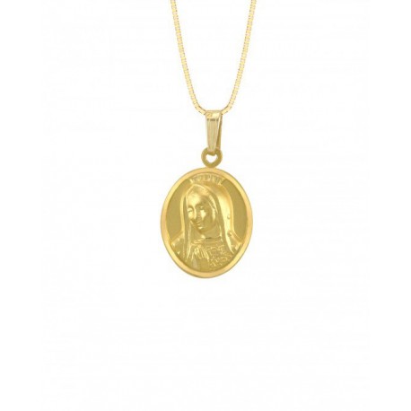 MEDALLA IMAGEN VIRGEN DE GUADALUPE BUSTO EN ORO AMARILLO ME14-YOV2GB - Envío Gratuito