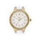 RELOJ DKNY CHAMBERS WHITE CERAMIC GOLD-TONE PARA DAMA NY2250 - Envío Gratuito