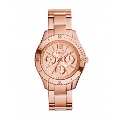 RELOJ FOSSIL STELLA MULTIFUNCTION ROSE-TONE PARA DAMA ES3815 - Envío Gratuito