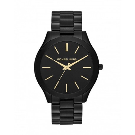 RELOJ MICHAEL KORS SLIM RUNWAY BLAK-TONE PARA DAMA MK3221 - Envío Gratuito