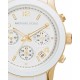 RELOJ MICHAEL KORS RUNWAY CHRONOGRAPH WHITE AND YELLOW PARA DAMA MK5145 - Envío Gratuito