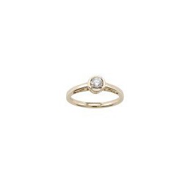 ANILLO SOLITARIO DE ORO AMARILLO RS0153Y - Envío Gratuito