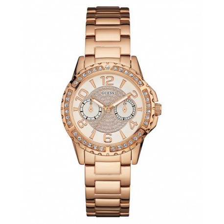 RELOJ GUESS SASSY ROSE GOLD TONE PARA DAMA W0705L3 - Envío Gratuito