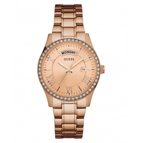 RELOJ GUESS COSMOPOLITAN GOLD TONE PARA DAMA W0764L3 - Envío Gratuito