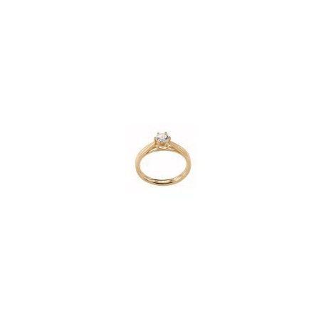 ANILLO SOLITARIO DE ORO AMARILLO B2315 - Envío Gratuito