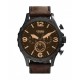 RELOJ FOSSIL NATE CHRONOGRAPH BROWN LEATHER PARA CABALLERO JR1487 - Envío Gratuito