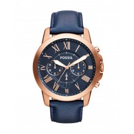 RELOJ FOSSIL GRAN CHRONOGRAPH NAVY LEATHER PARA CABALLERO FS4835 - Envío Gratuito