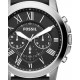 RELOJ FOSSIL GRANT CHRONOGRAPH BLACK LEATHER PARA CABALLERO FS4812 - Envío Gratuito