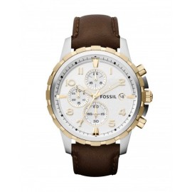 RELOJ FOSSIL DEAN CHRONOGRAPH BROWN LEATHER PARA CABALLERO FS4788 - Envío Gratuito