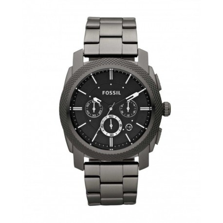 RELOJ FOSSIL MACHINE CHRONOGRAPH SMOKE STAINLESS STEEL PARA CABALLERO FS4662 - Envío Gratuito