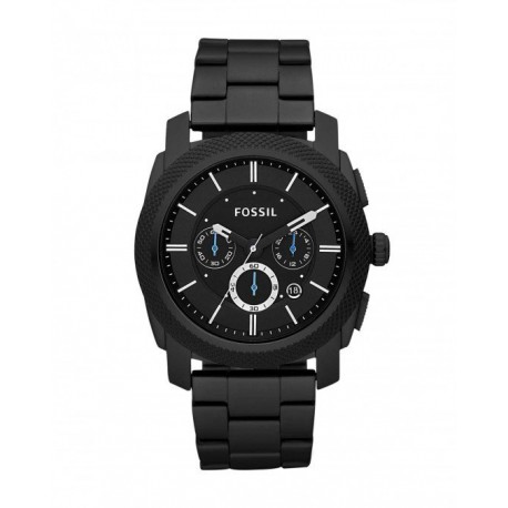 RELOJ FOSSIL MACHINE CHRONOGRAPH BLACK STAINLESS STEEL PARA CABALLERO FS4552 - Envío Gratuito