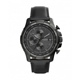 RELOJ FOSSIL CHRONOGRAPH DEAN BLACK LEATHER STRAP PARA CABALLERO FS5133