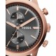 RELOJ FOSSIL TOWNSMAN CHRONOGRAPH BLACK LEATHER PARA CABALLERO FS5097 - Envío Gratuito